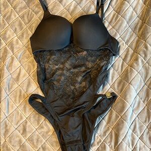 Victorias Secret Push Up Lace Bodysuit New Without Tags